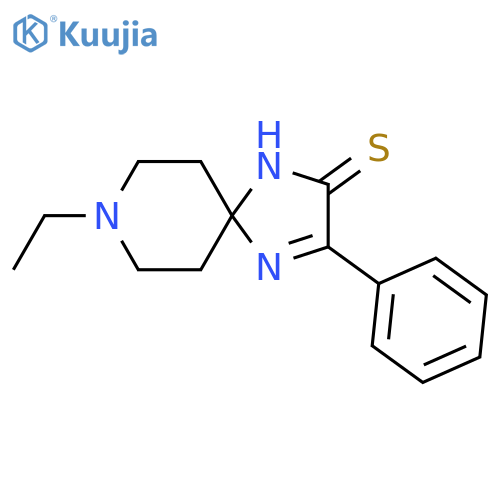 8-ethyl-3-phenyl-1,4,8-triazaspiro4.5dec-3-ene-2-thione structure