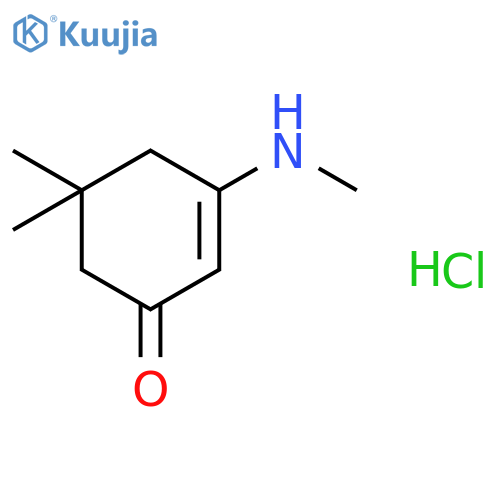 2-Cyclohexen-1-one, 5,5-dimethyl-3-(methylamino)-, hydrochloride structure