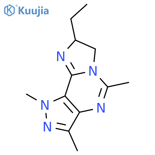 1H-Imidazo[1,2-c]pyrazolo[3,4-e]pyrimidine,8-ethyl-7,8-dihydro-1,3,5-trimethyl- structure
