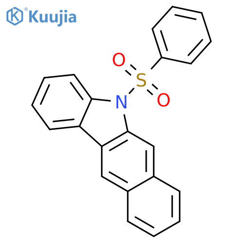 5H-Benzo[b]carbazole, 5-(phenylsulfonyl)- structure