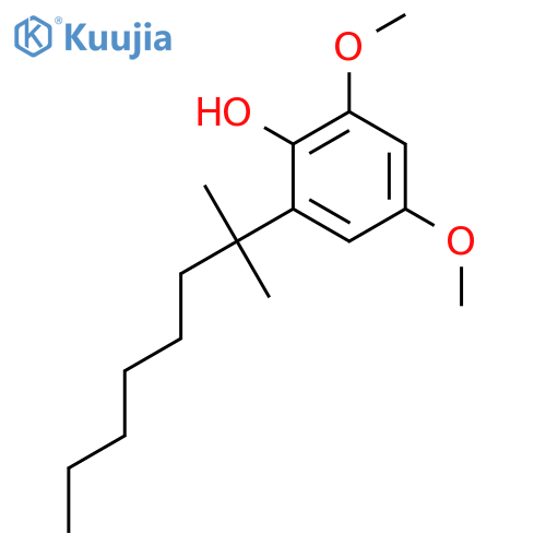 Phenol, 2-(1,1-dimethylheptyl)-4,6-dimethoxy- structure