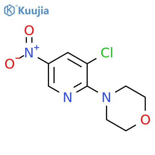 4-(3-chloro-5-nitropyridin-2-yl)morpholine structure