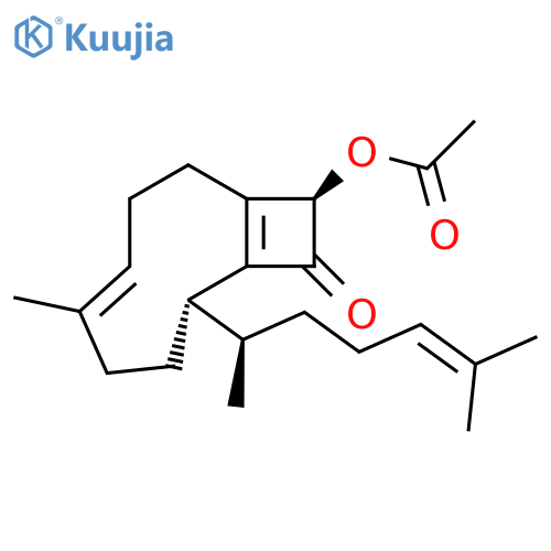 Bicyclo[7.2.0]undeca-1(9),4-dien-10-one, 11-(acetyloxy)-8-[(1R)-1,5-dimethyl-4-hexenyl]-5-methyl-, (4E,8S,11R)- (9CI) structure