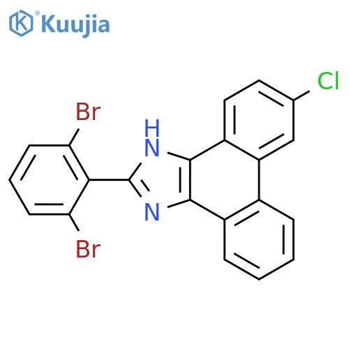 6-chloro-2-(2,6-dibromophenyl)-1H-phenanthro[9,10-d]imidazole structure