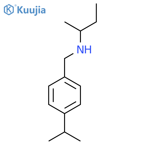 (butan-2-yl)({4-(propan-2-yl)phenylmethyl})amine structure