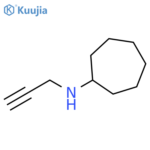 N-(prop-2-yn-1-yl)cycloheptanamine structure