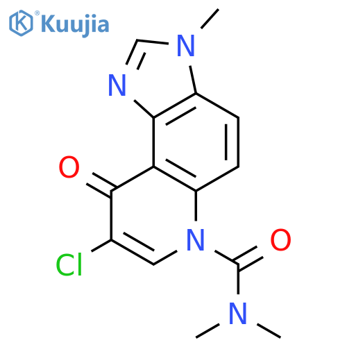 6H-Imidazo[4,5-f]quinoline-6-carboxamide,8-chloro-3,9-dihydro-N,N,3-trimethyl-9-oxo- structure