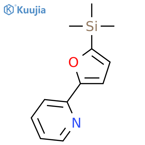 Pyridine, 2-[5-(trimethylsilyl)-2-furanyl]- structure