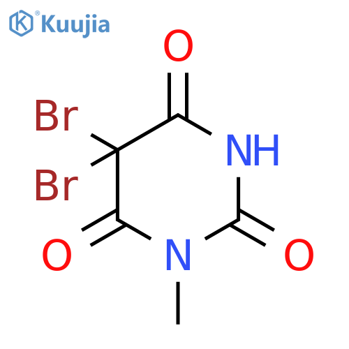 2,4,6(1H,3H,5H)-PYRIMIDINETRIONE, 5,5-DIBROMO-1-METHYL- structure