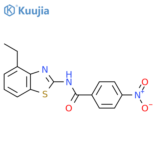 N-(4-ethyl-1,3-benzothiazol-2-yl)-4-nitrobenzamide structure