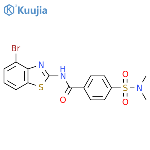 N-(4-bromo-1,3-benzothiazol-2-yl)-4-(dimethylsulfamoyl)benzamide structure