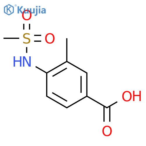 3-Methyl-4-(methylsulfonyl)aminobenzoic Acid structure