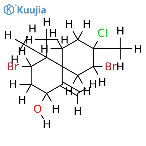 2,10-Dibromo-3-chloro-7-chamigrene-Δ7(14)-Isomer, 8alpha-Hydroxy structure