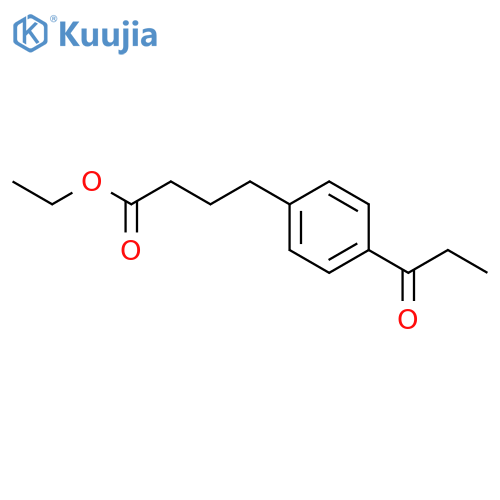 Benzenebutanoic acid, 4-(1-oxopropyl)-, ethyl ester structure