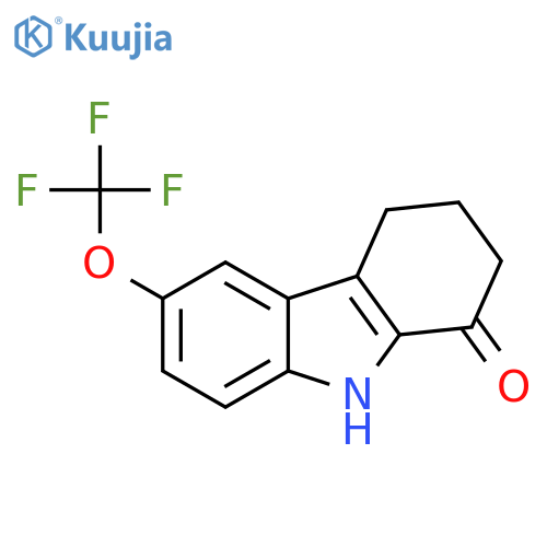 1H-CARBAZOL-1-ONE, 2,3,4,9-TETRAHYDRO-6-(TRIFLUOROMETHOXY)- structure