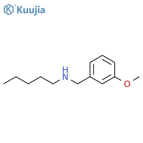 (3-methoxyphenyl)methyl(pentyl)amine structure