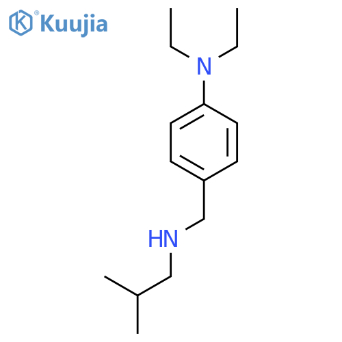 N,N-Diethyl-4-[(2-methylpropylamino)methyl]aniline structure