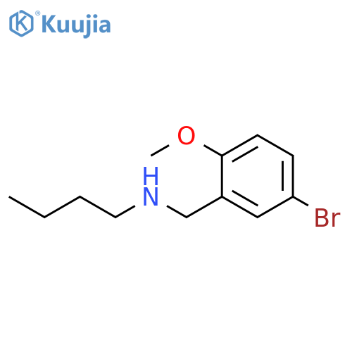 (5-bromo-2-methoxyphenyl)methyl(butyl)amine structure