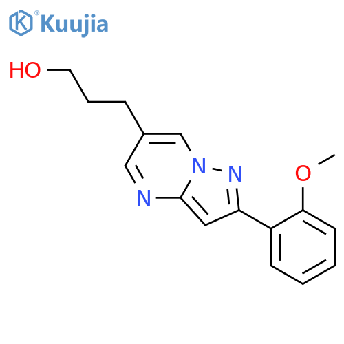 Pyrazolo[1,5-a]pyrimidine-6-propanol,2-(2-methoxyphenyl)- structure