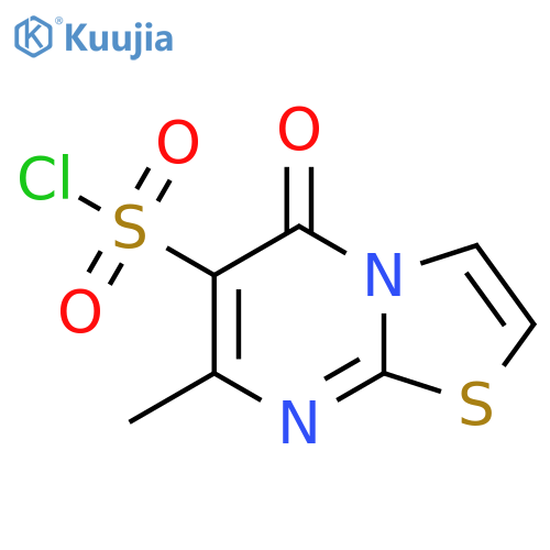 7-methyl-5-oxo-5H-[1,3]thiazolo[3,2-a]pyrimidine-6-sulfonyl chloride structure