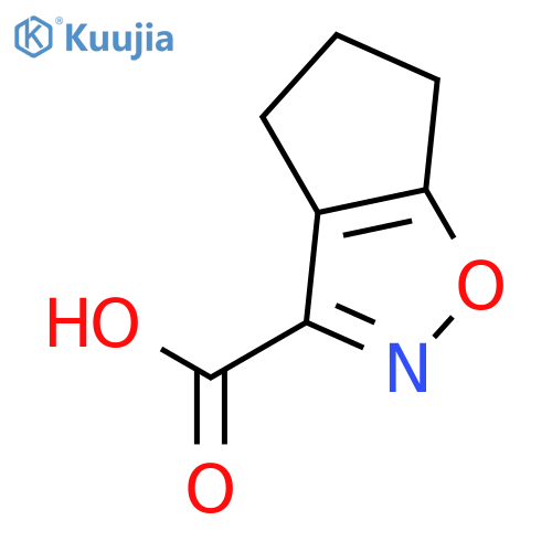 4H,5H,6H-cyclopenta[d][1,2]oxazole-3-carboxylic acid structure