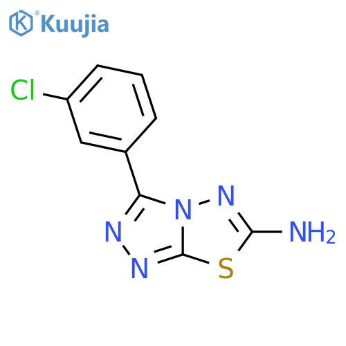 3-(3-Chlorophenyl)-[1,2,4]triazolo[3,4-b][1,3,4]thiadiazol-6-amine structure