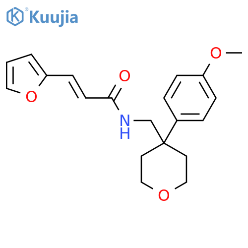 (2E)-3-(furan-2-yl)-N-{4-(4-methoxyphenyl)oxan-4-ylmethyl}prop-2-enamide structure
