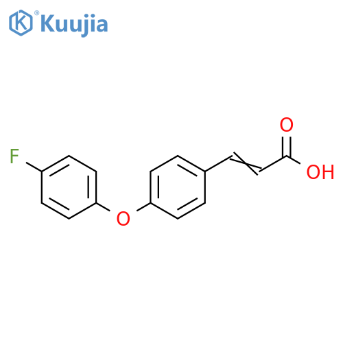 3-4-(4-fluorophenoxy)phenylprop-2-enoic acid structure