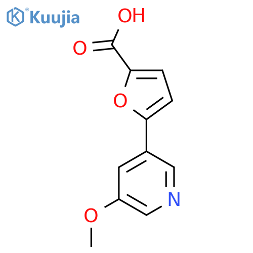 5-(5-Methoxypyridin-3-yl)furan-2-carboxylic acid structure