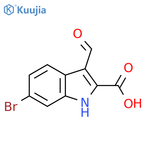 6-bromo-3-formyl-1H-indole-2-carboxylic Acid structure