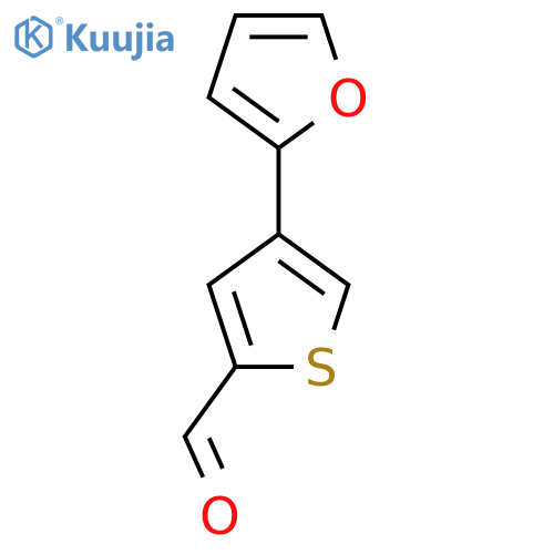4-(Furan-2-yl)thiophene-2-carbaldehyde structure