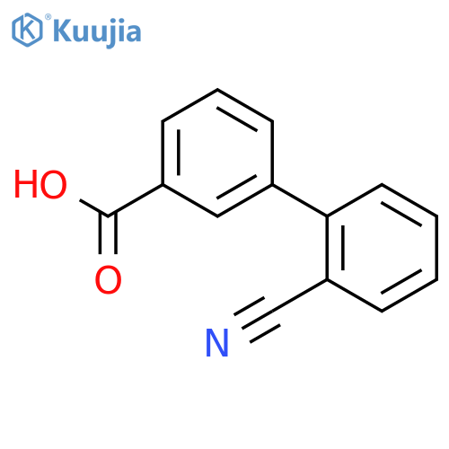 2'-Cyanobiphenyl-3-carboxylic acid structure