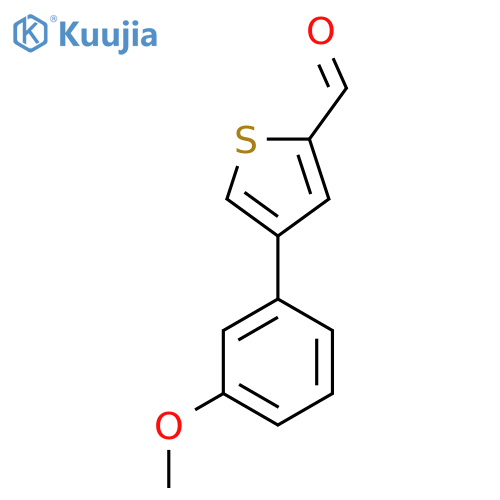 4-(3-Methoxyphenyl)-2-thiophenecarbaldehyde structure