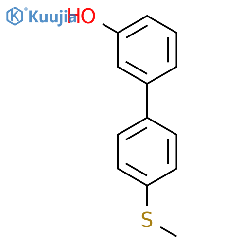 4'-(methylsulfanyl)-3-biphenylol structure