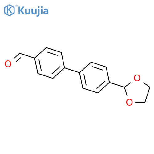 4'-(1,3-Dioxolan-2-yl)-[1,1'-biphenyl]-4-carbaldehyde structure