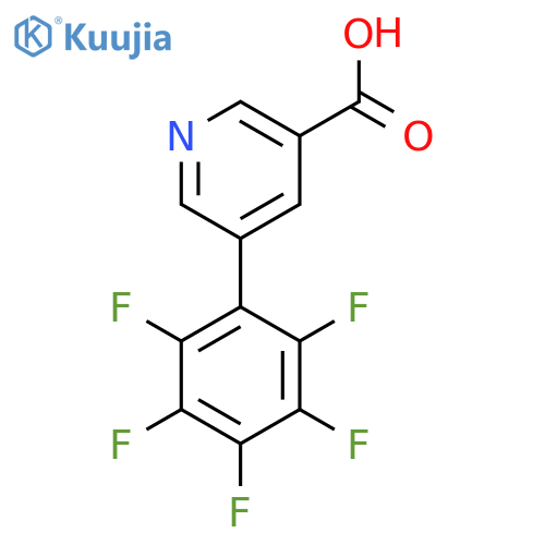 5-(2,3,4,5,6-Pentafluorophenyl)nicotinic acid structure