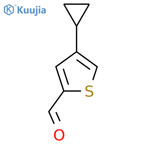 4-Cyclopropylthiophene-2-carbaldehyde structure