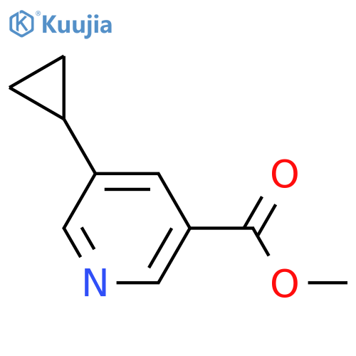 Methyl 5-cyclopropylnicotinate structure