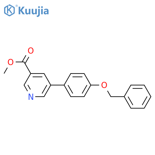 Methyl 5-[4-(benzyloxy)phenyl]nicotinate structure