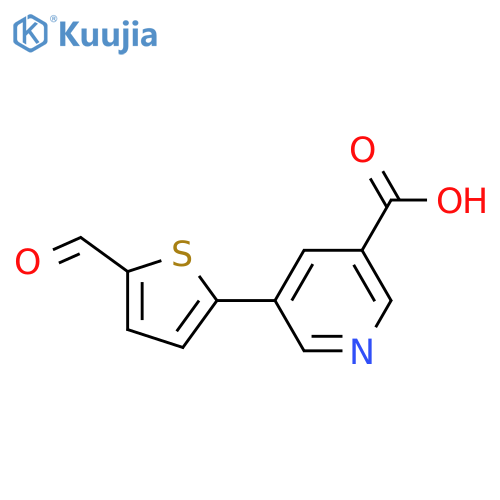 5-(5-Formylthiophen-2-YL)nicotinic acid structure