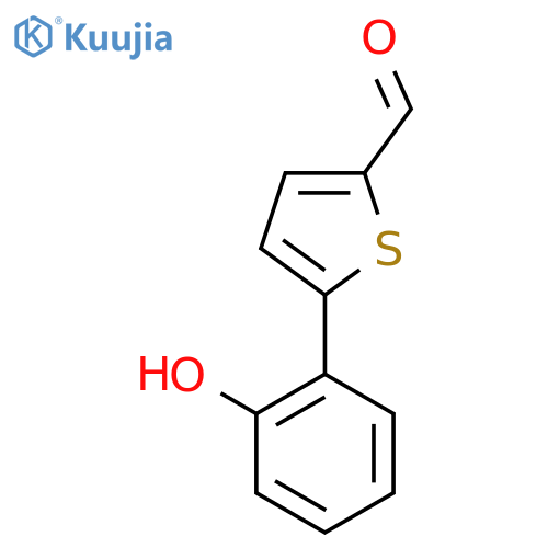 5-(2-Hydroxyphenyl)thiophene-2-carbaldehyde structure