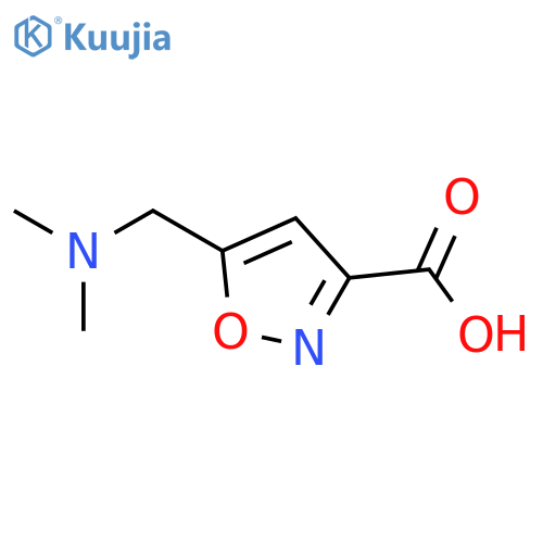 5-[(dimethylamino)methyl]-1,2-oxazole-3-carboxylic acid structure