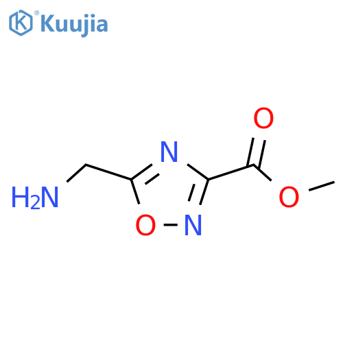 Methyl 5-(aminomethyl)-1,2,4-oxadiazole-3-carboxylate structure