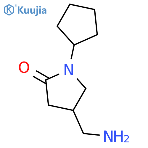 4-(Aminomethyl)-1-cyclopentylpyrrolidin-2-one structure