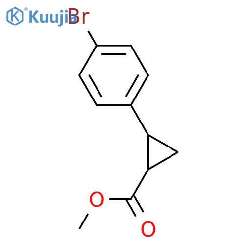 METHYL 2-(4-BROMOPHENYL)CYCLOPROPANECARBOXYLATE structure
