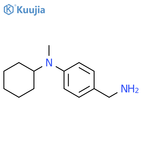 4-(aminomethyl)-N-cyclohexyl-N-methylaniline structure