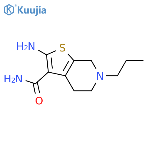 2-amino-6-propyl-4H,5H,6H,7H-thieno2,3-cpyridine-3-carboxamide structure