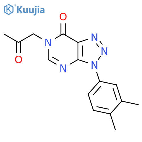3-(3,4-dimethylphenyl)-6-(2-oxopropyl)-3H,6H,7H-1,2,3triazolo4,5-dpyrimidin-7-one structure