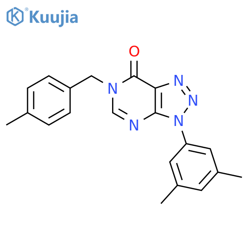 3-(3,5-dimethylphenyl)-6-(4-methylphenyl)methyl-3H,6H,7H-1,2,3triazolo4,5-dpyrimidin-7-one structure