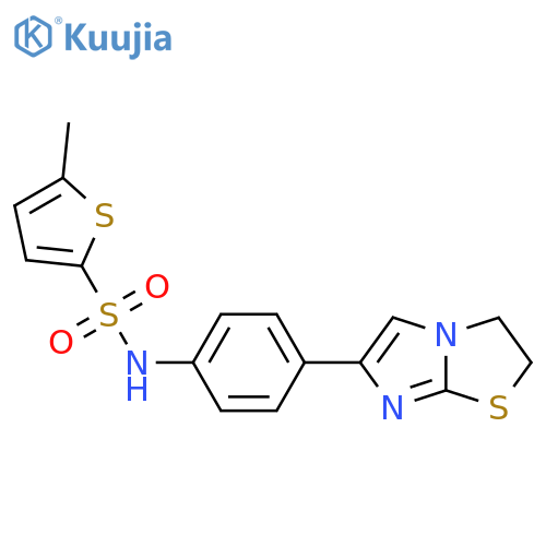 N-(4-{2H,3H-imidazo2,1-b1,3thiazol-6-yl}phenyl)-5-methylthiophene-2-sulfonamide structure